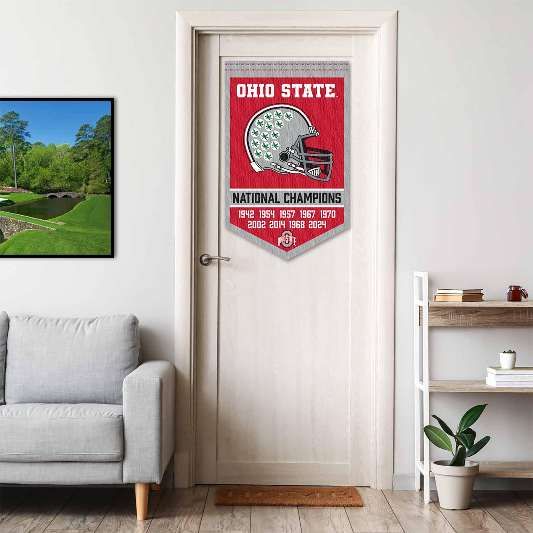 Ohio State Buckeyes 9 Time College Football National Championship Banner - Sports Collectibles, Sports Memorabilia, Sports Fan Shop, Sports Gifts