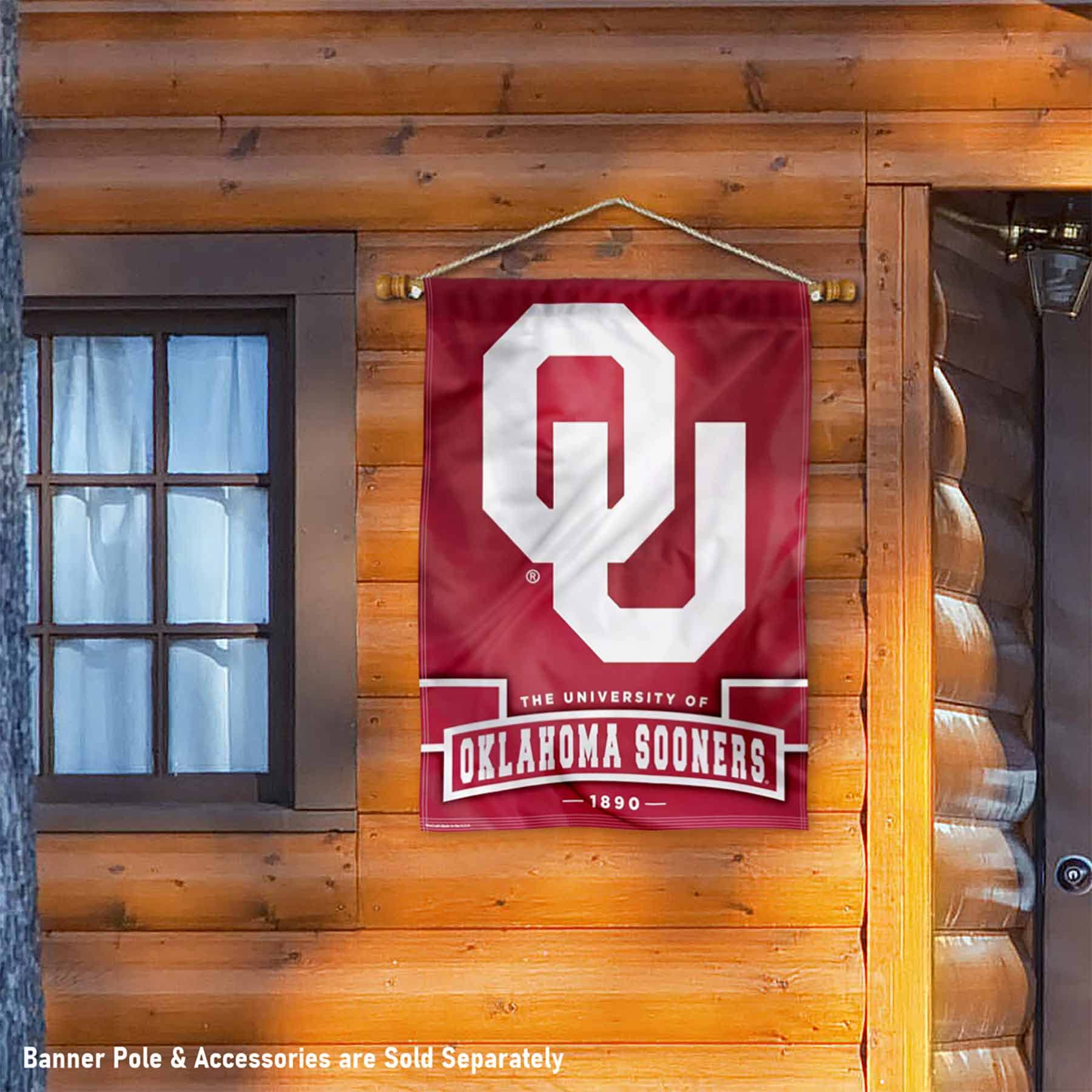 WinCraft Oklahoma Sooners Established Year Banner Flag - Sports Collectibles, Sports Memorabilia, Sports Fan Shop, Sports Gifts