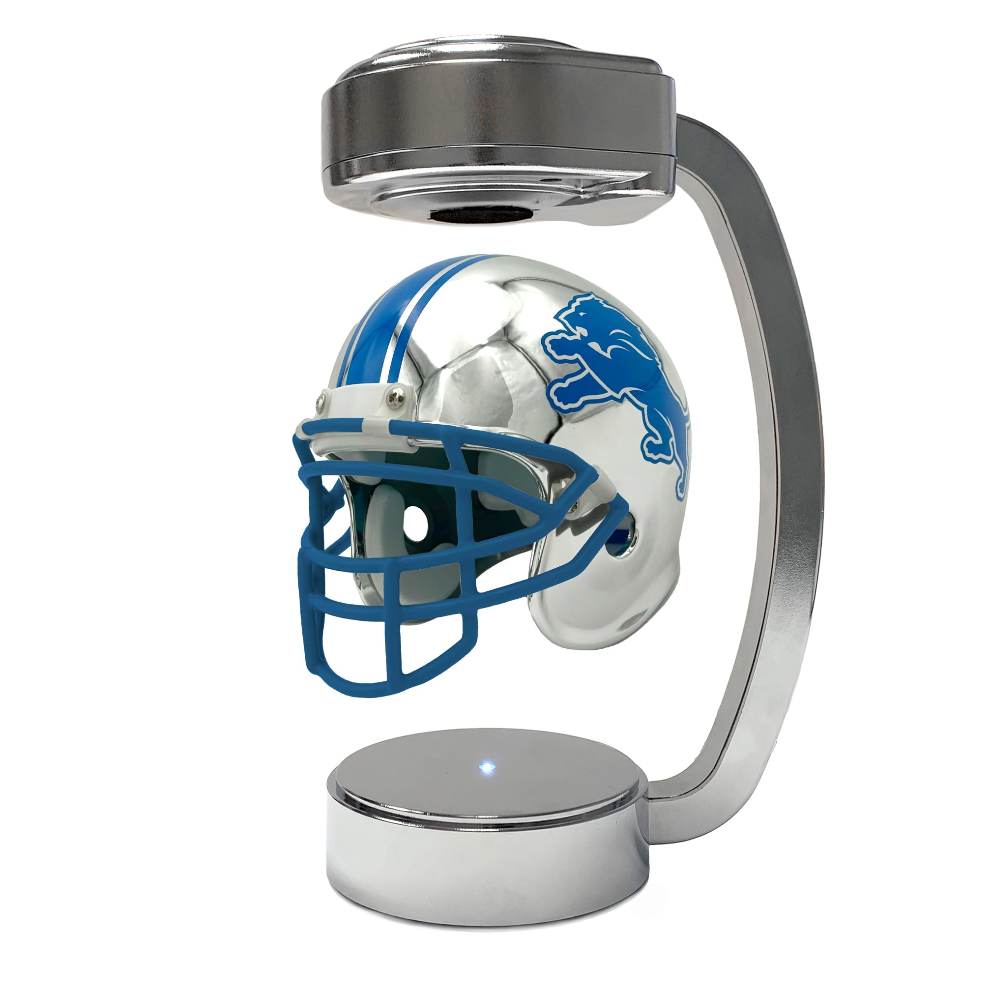 NFL Detroit Lions Mini Metallic Hover Helmet - Sports Gifts, Sports Memorabilia, Sports Collectibles, Fan Shop