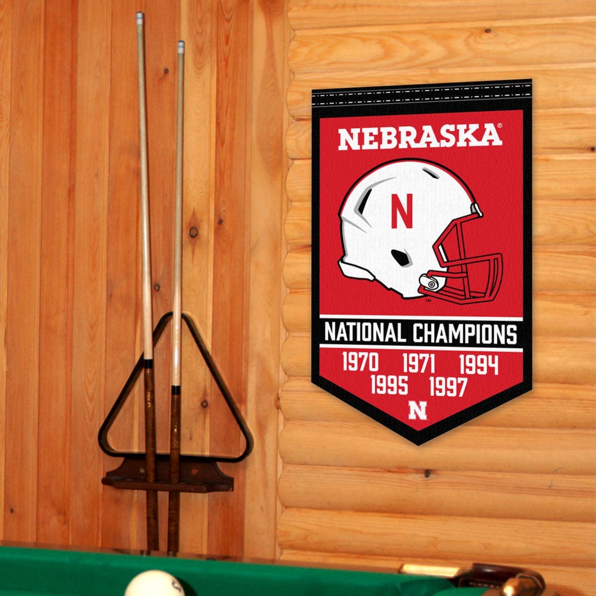 Nebraska Cornhuskers Football National Champions Banner - Sports Collectibles, Sports Memorabilia, Sports Fan Shop, Sports Gifts