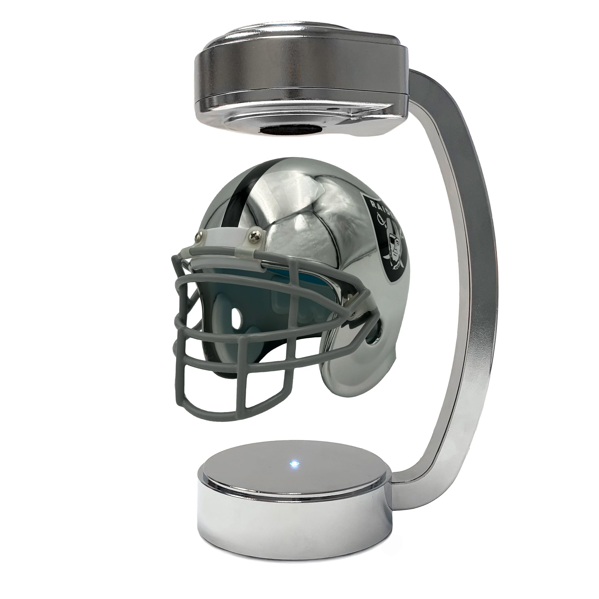 NFL Las Vegas Raiders Mini Metallic Hover Helmet - Sports Gifts, Sports Memorabilia, Sports Collectibles, Fan Shop
