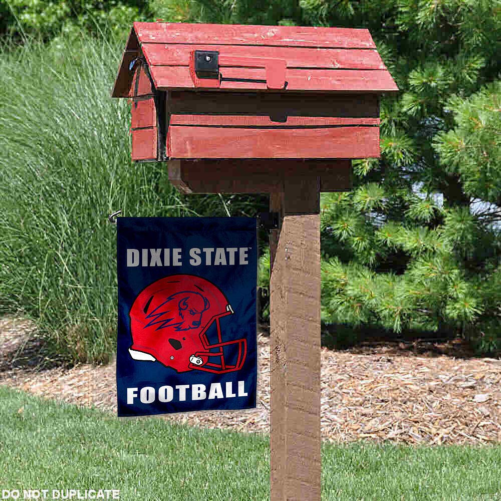 College Flags & Banners Co. Dixie State Trailblazers Football Helmet Garden Yard Flag - Sports Collectibles, Sports Memorabilia, Sports Fan Shop, Sports Gifts