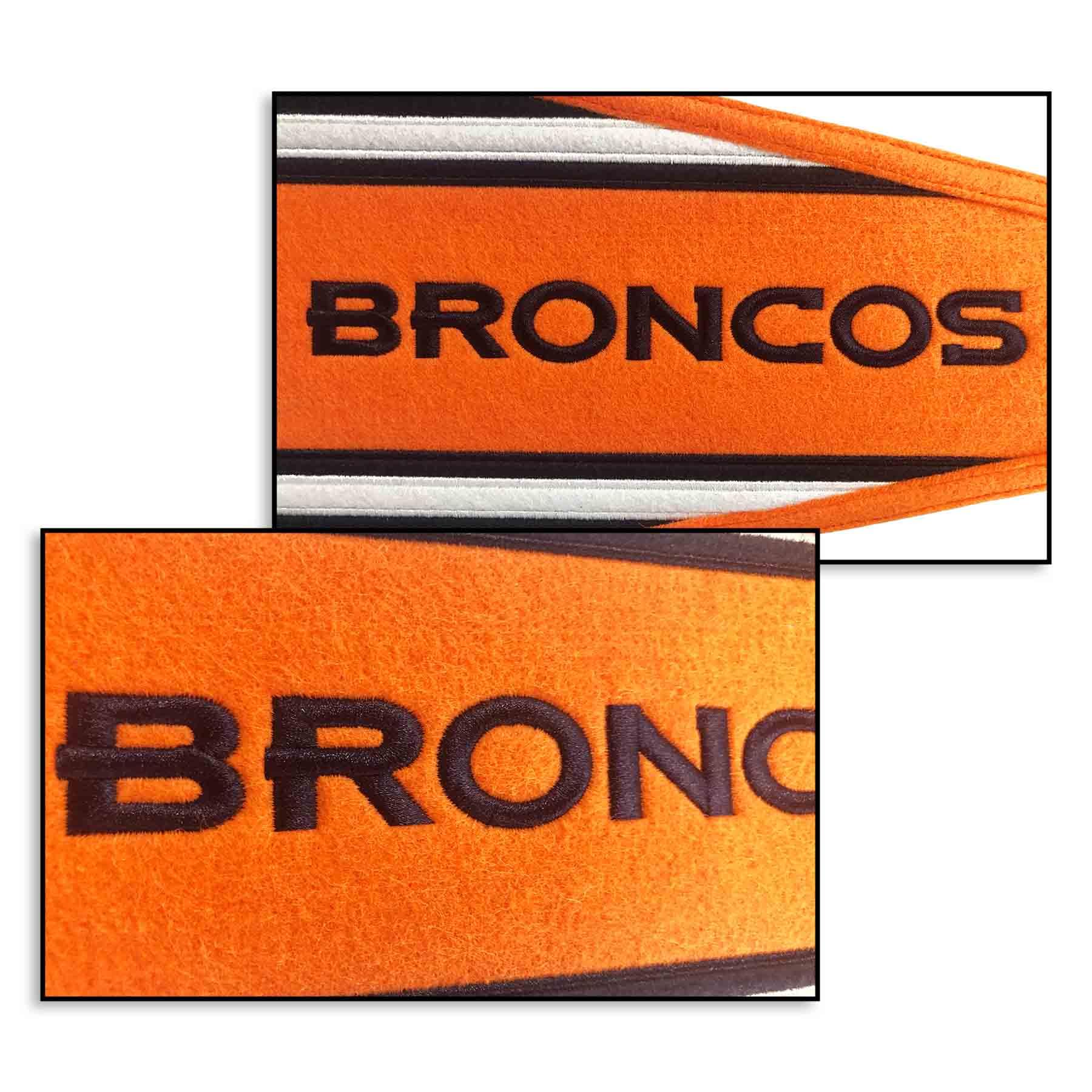 WinCraft Denver Broncos Embroidered and Sewn Pennant - Sports Collectibles, Sports Memorabilia, Sports Fan Shop, Sports Gifts