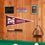College Flags & Banners Co. Morehouse Maroon Tigers Pennant Flag and Wall Tack Mount Pads - Sports Collectibles, Sports Memorabilia, Sports Fan Shop, Sports Gifts