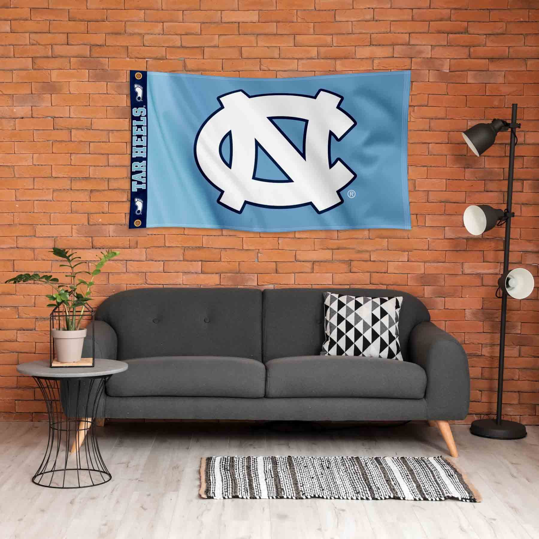College Flags & Banners Co. UNC Tar Heels Printed Header 3x5 Foot Banner Flag - Sports Collectibles, Sports Memorabilia, Sports Fan Shop, Sports Gifts