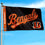Cincinnati Bengals Script Logo Premium Flag - Sports Collectibles, Sports Memorabilia, Sports Fan Shop, Sports Gifts