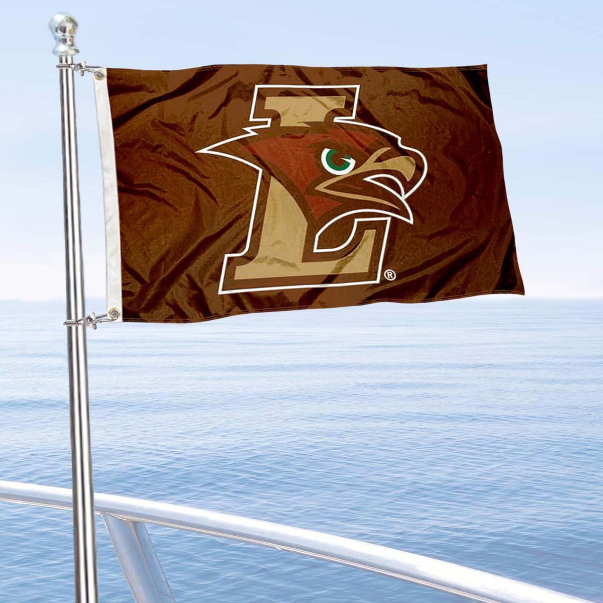 College Flags & Banners Co. Lehigh Mountain Hawks Boat and Nautical Flag - Sports Collectibles, Sports Memorabilia, Sports Fan Shop, Sports Gifts