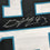 Framed Autographed/Signed Gerald McCoy 35x39 Carolina White Football Jersey Beckett BAS COA