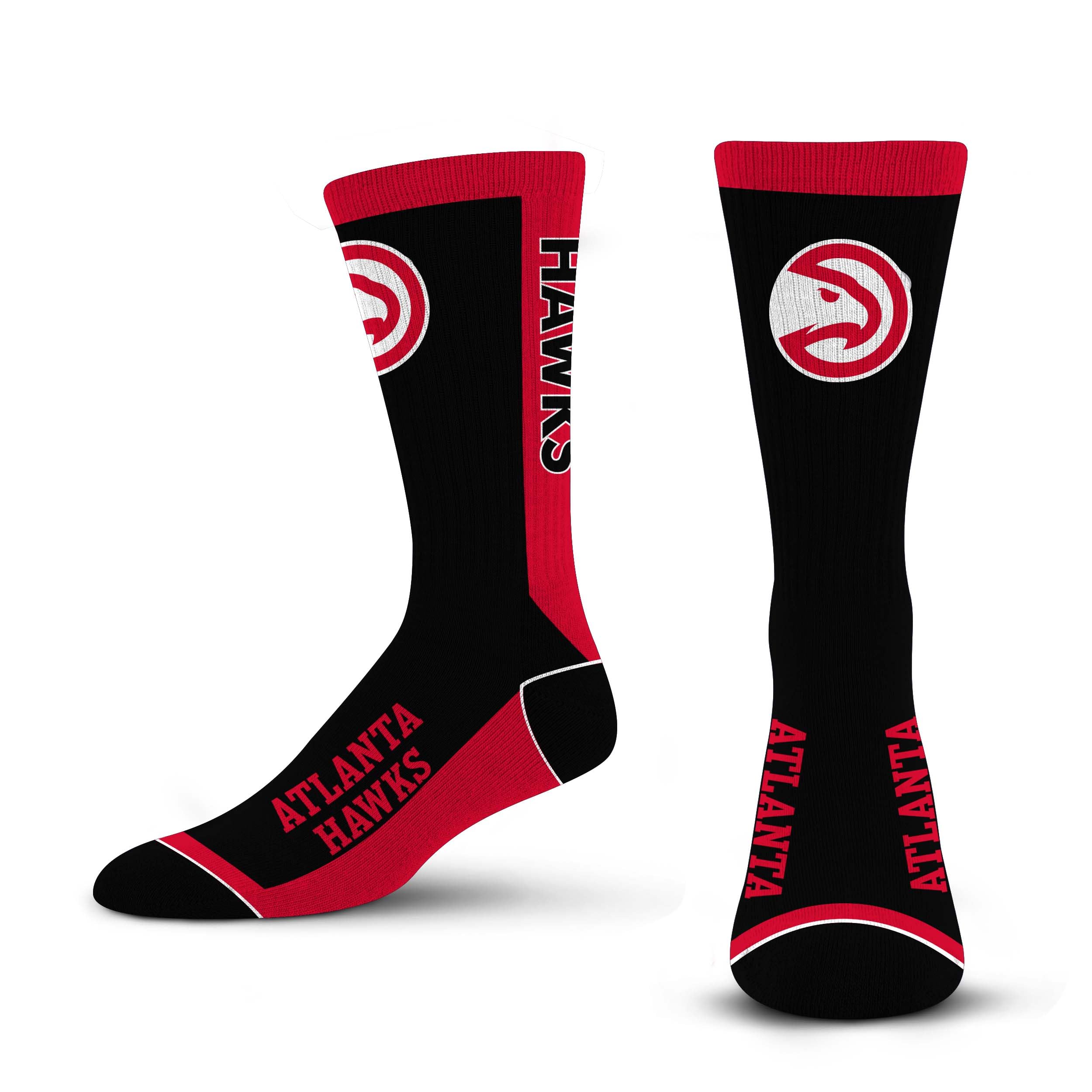 For Bare Feet NBA ATLANTA HAWKS MVP Crew Sock Team Color Large - Sports Gifts, Sports Memorabilia, Sports Collectibles, Fan Shop