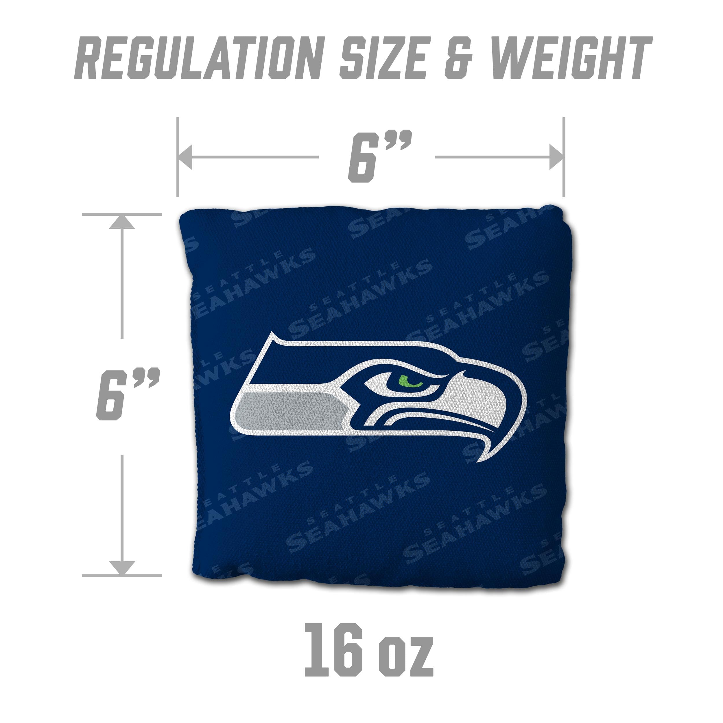 YouTheFan NFL Seattle Seahawks Cornhole Bags - 4PK - Blue - Sports Collectibles, Sports Memorabilia, Sports Fan Shop, Sports Gifts