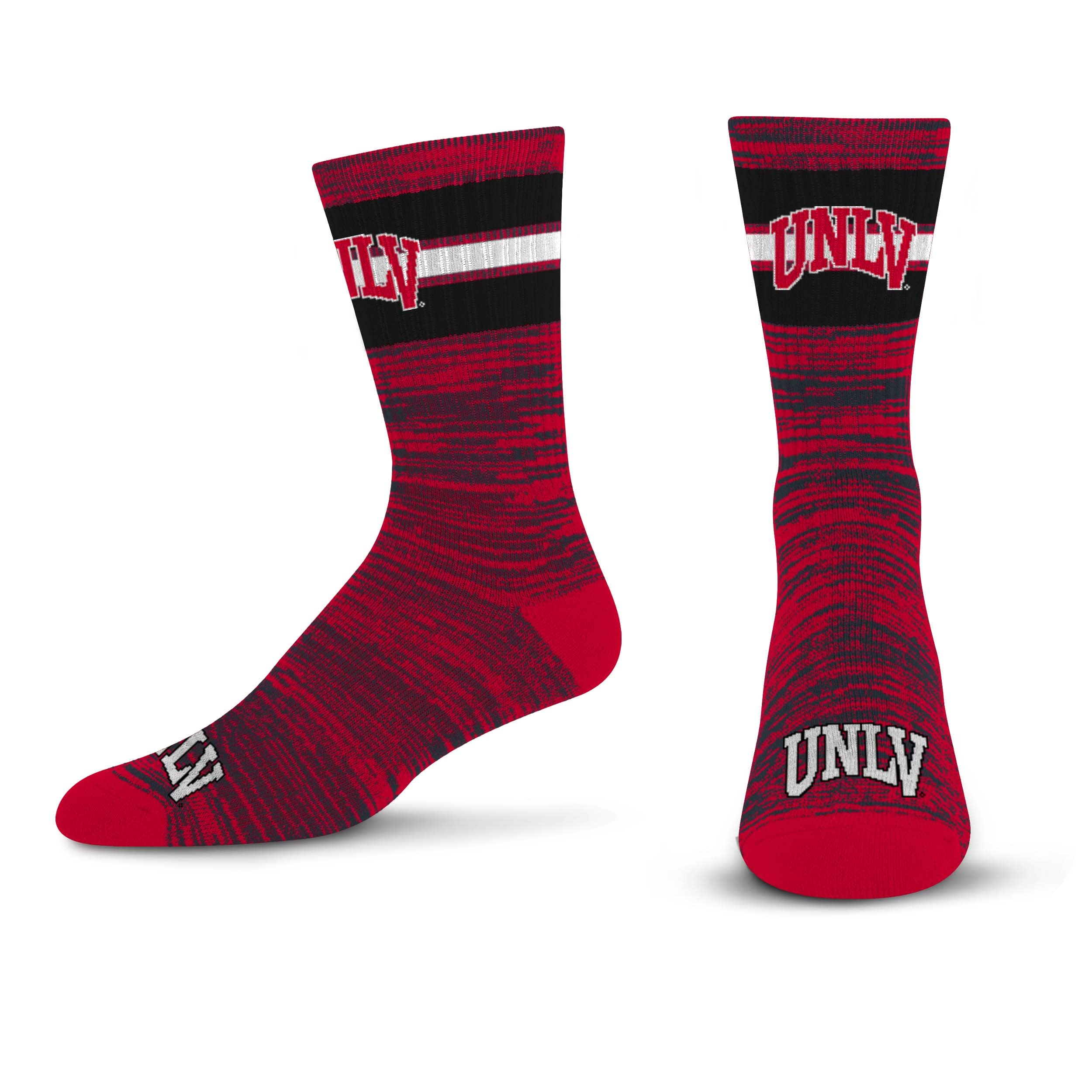 For Bare Feet Men's NCAA UNLV Rebels First String Crew Sock Team Color Large - Sports Gifts, Sports Memorabilia, Sports Collectibles, Fan Shop