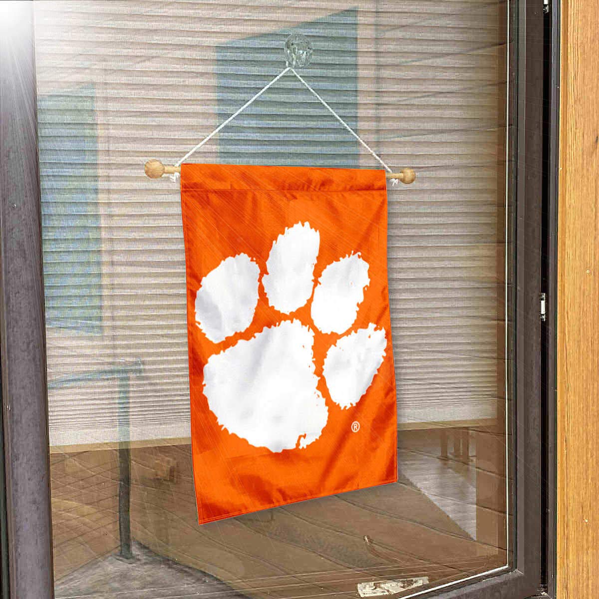 Clemson Tigers Paw Banner for Windows Doors and Walls - Sports Collectibles, Sports Memorabilia, Sports Fan Shop, Sports Gifts