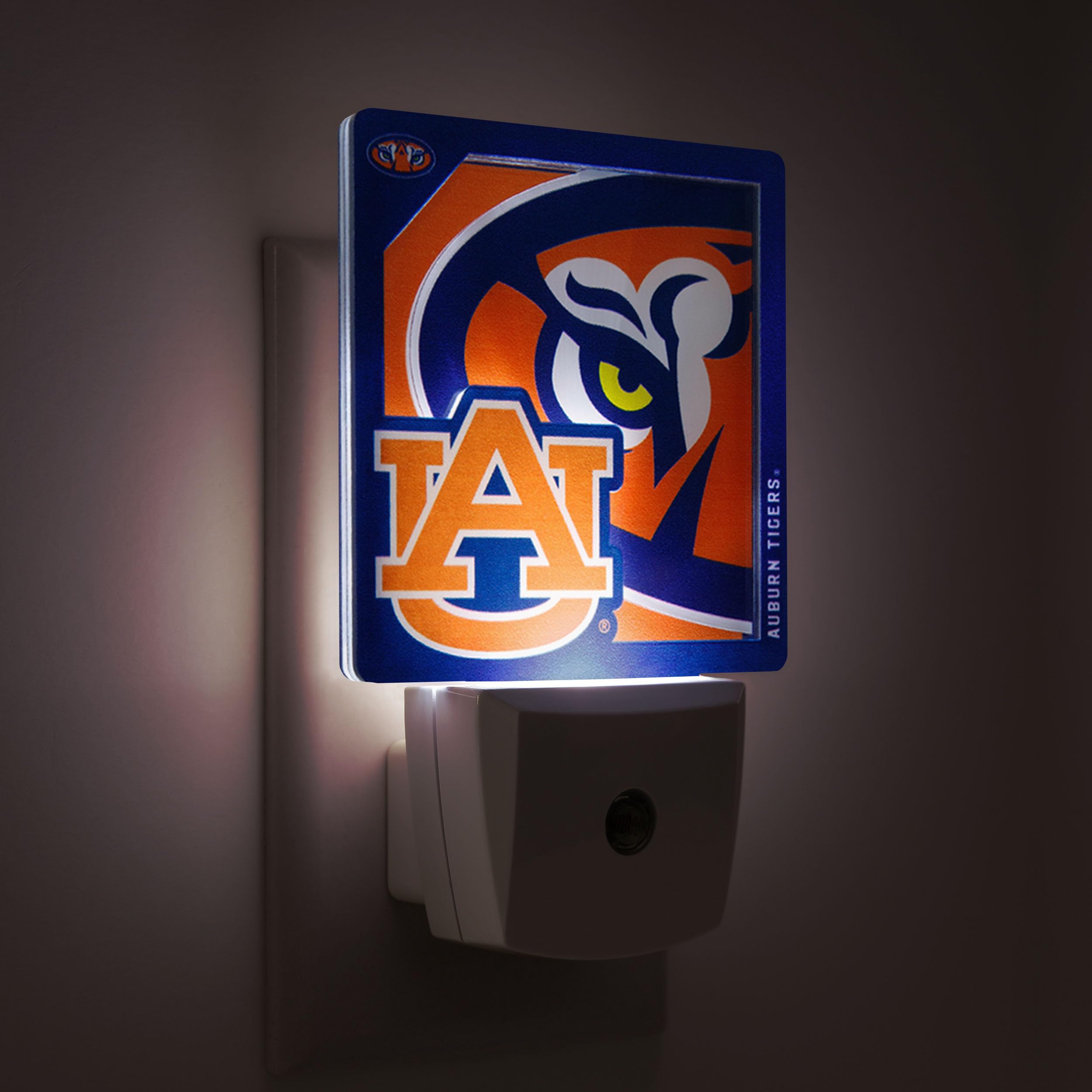 YouTheFan NCAA Auburn Tigers Logo Series Nite Light - Sports Collectibles, Sports Memorabilia, Sports Fan Shop, Sports Gifts