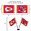 WinCraft Kansas City Chiefs Desk and Table Top Flags - Sports Collectibles, Sports Memorabilia, Sports Fan Shop, Sports Gifts