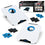 Wild Sports NFL Carolina Panthers Pro Football All-Weather Cornhole Set - Travel Bean Bag Toss Set Includes 8 Bean Bags - Sports Collectibles, Sports Memorabilia, Sports Fan Shop, Sports Gifts