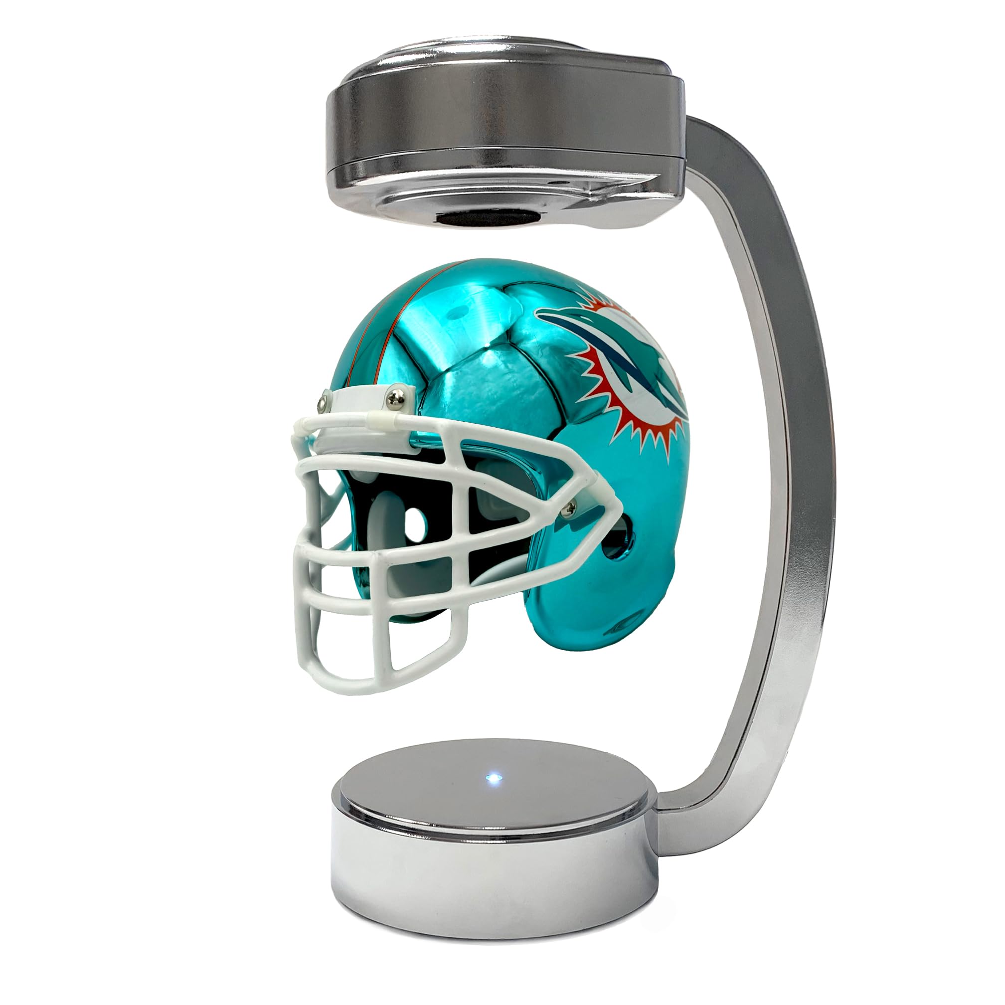 NFL Miami Dolphins Mini Metallic Hover Helmet - Sports Gifts, Sports Memorabilia, Sports Collectibles, Fan Shop