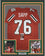 Framed Autographed/Signed Warren Sapp 35x39 Miami Orange College Football Jersey JSA COA