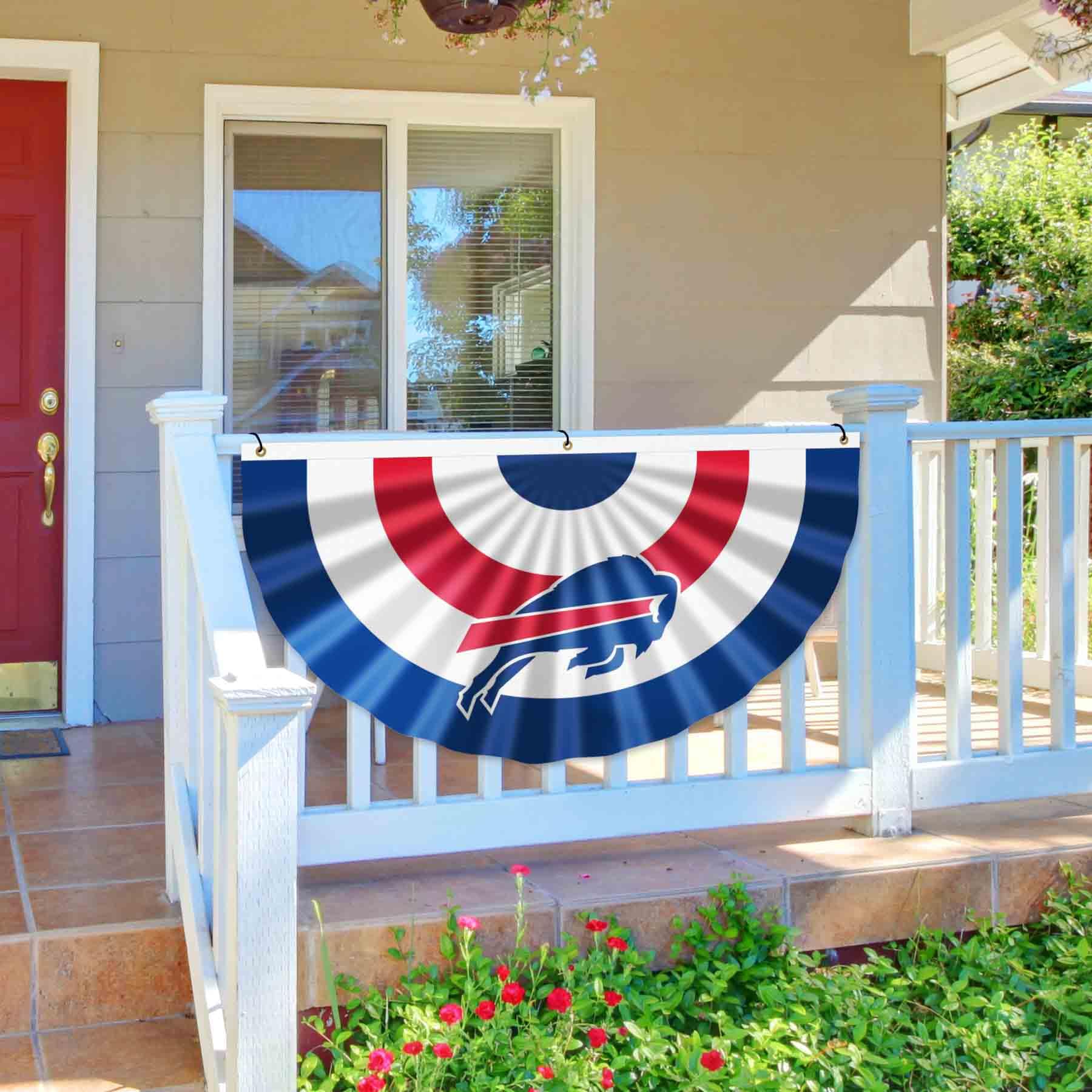 WinCraft Buffalo Bills Bunting Pleated Fan Banners - Sports Collectibles, Sports Memorabilia, Sports Fan Shop, Sports Gifts