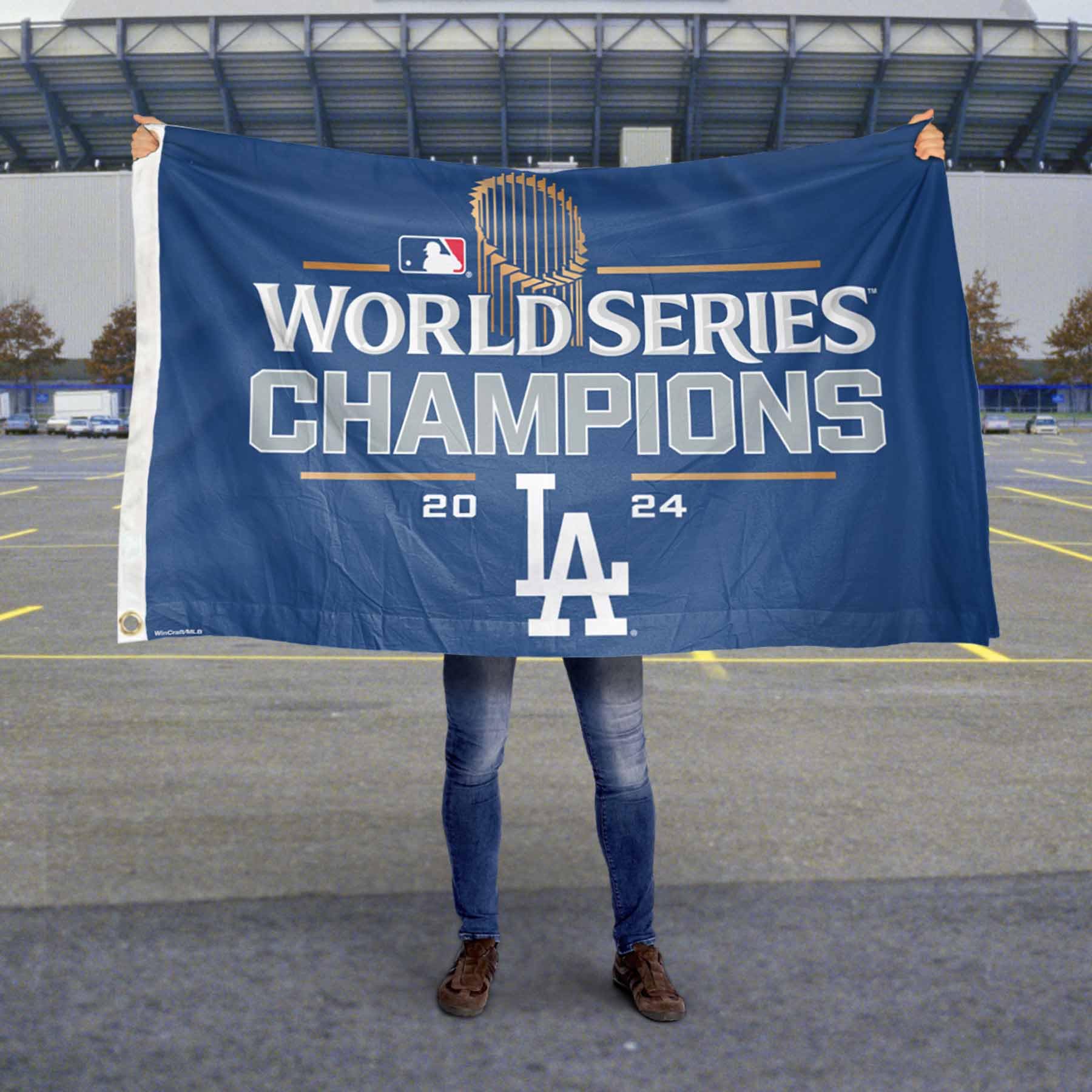 WinCraft Los Angeles Dodgers 2024 World Champions 3x5 Flag - Sports Collectibles, Sports Memorabilia, Sports Fan Shop, Sports Gifts