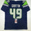 Autographed/Signed Shaquem Griffin Seattle Blue Football Jersey JSA COA