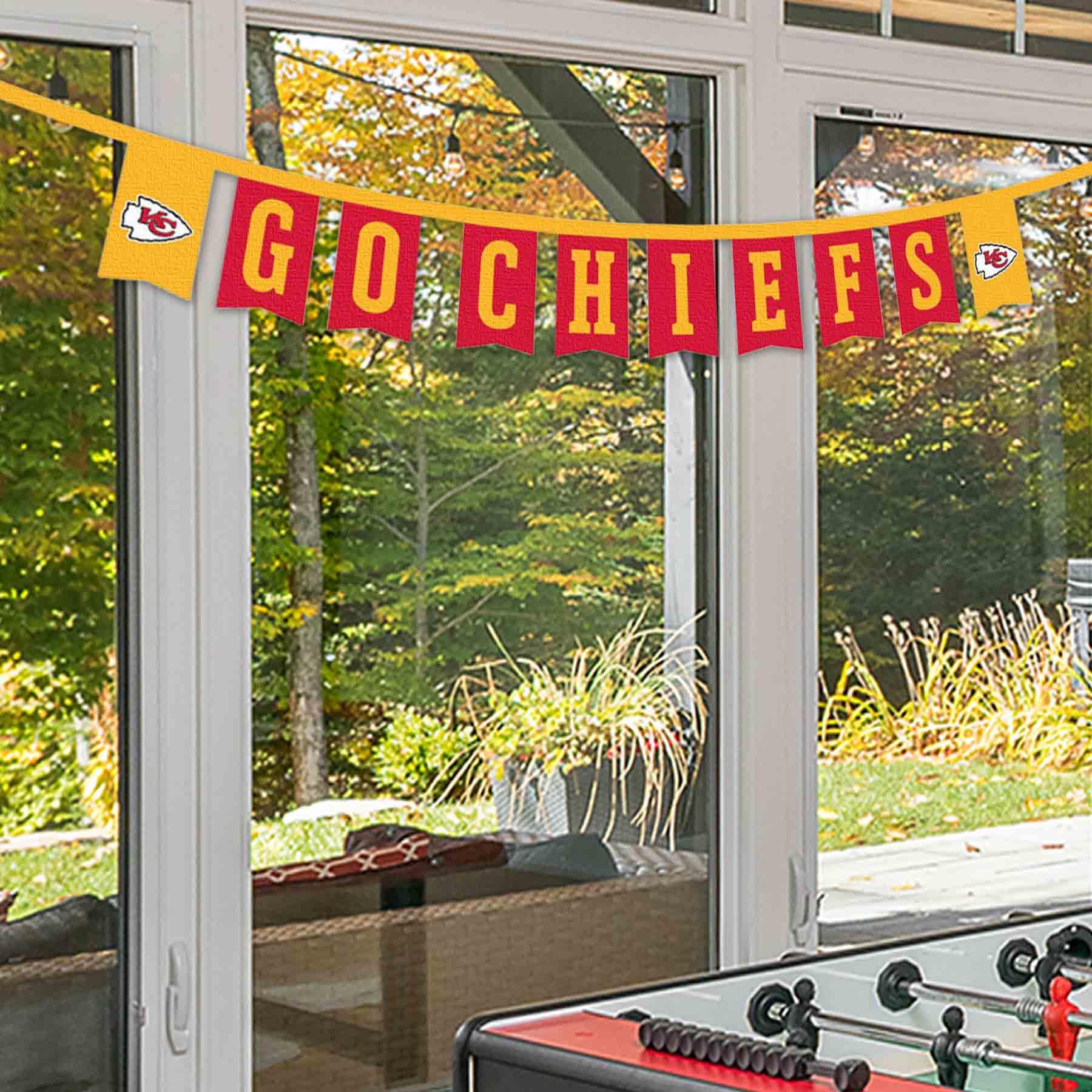 WinCraft Kansas City Chiefs Banner String Pennant Flags - Sports Collectibles, Sports Memorabilia, Sports Fan Shop, Sports Gifts