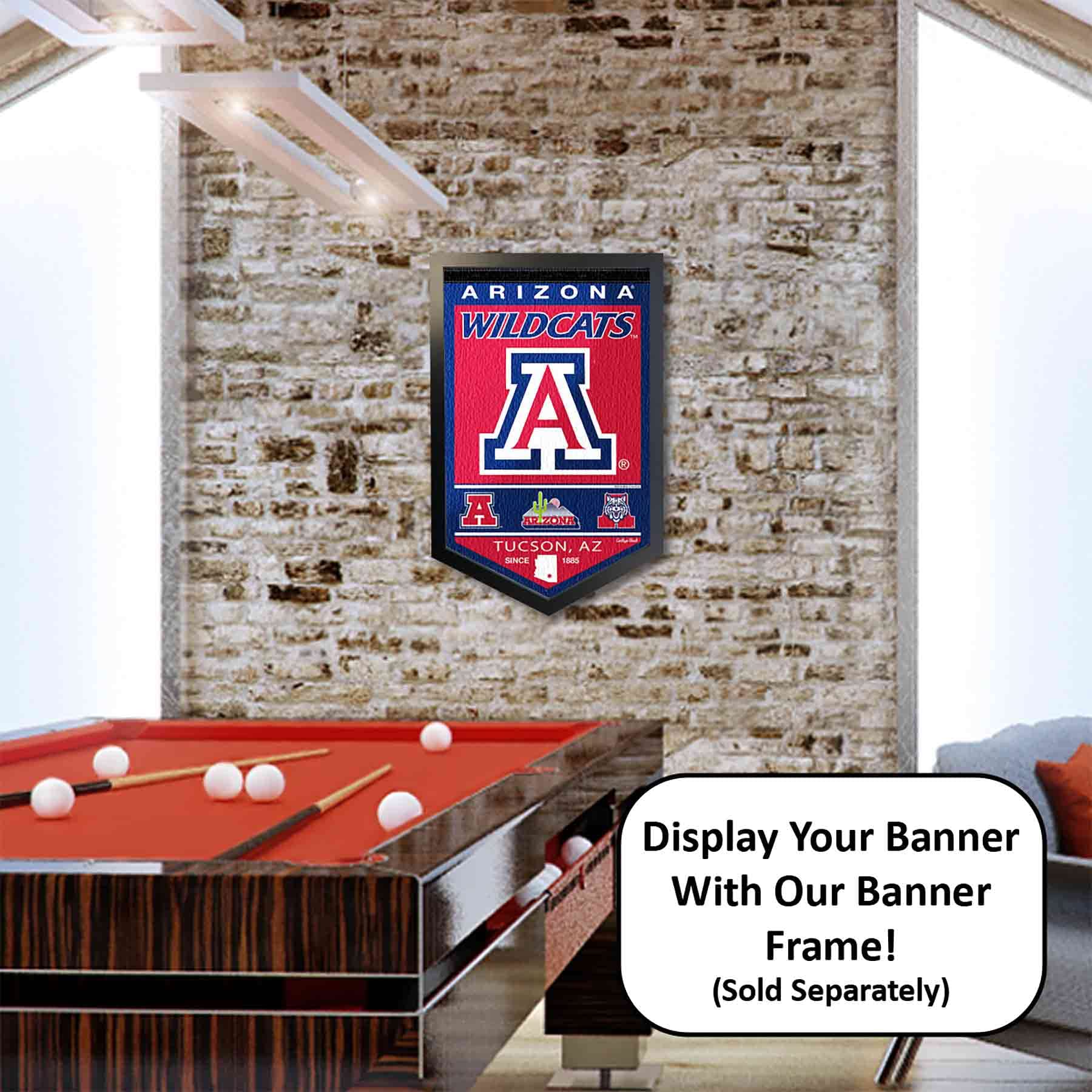 College Flags & Banners Co. Arizona Wildcats Heritage History Banner Pennant - Sports Collectibles, Sports Memorabilia, Sports Fan Shop, Sports Gifts