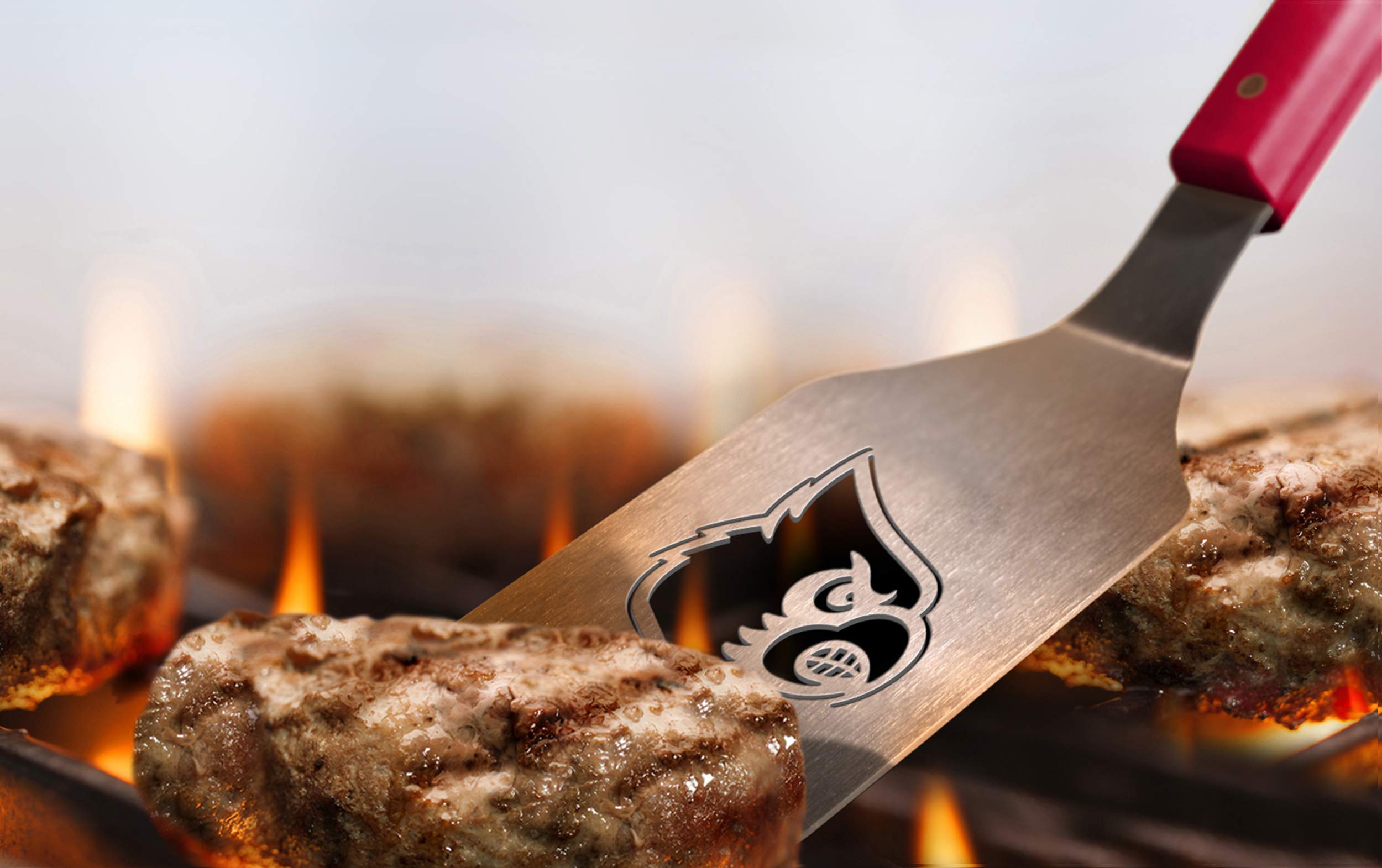 YouTheFan NCAA Louisville Cardinals Spirit Series Sportula, Stainless Steel, 18 1/2" x 4" - Sports Collectibles, Sports Memorabilia, Sports Fan Shop, Sports Gifts