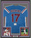Framed Autographed/Signed Rhys Hoskins 35x39 Philadelphia Retro Blue Baseball Jersey Beckett BAS COA