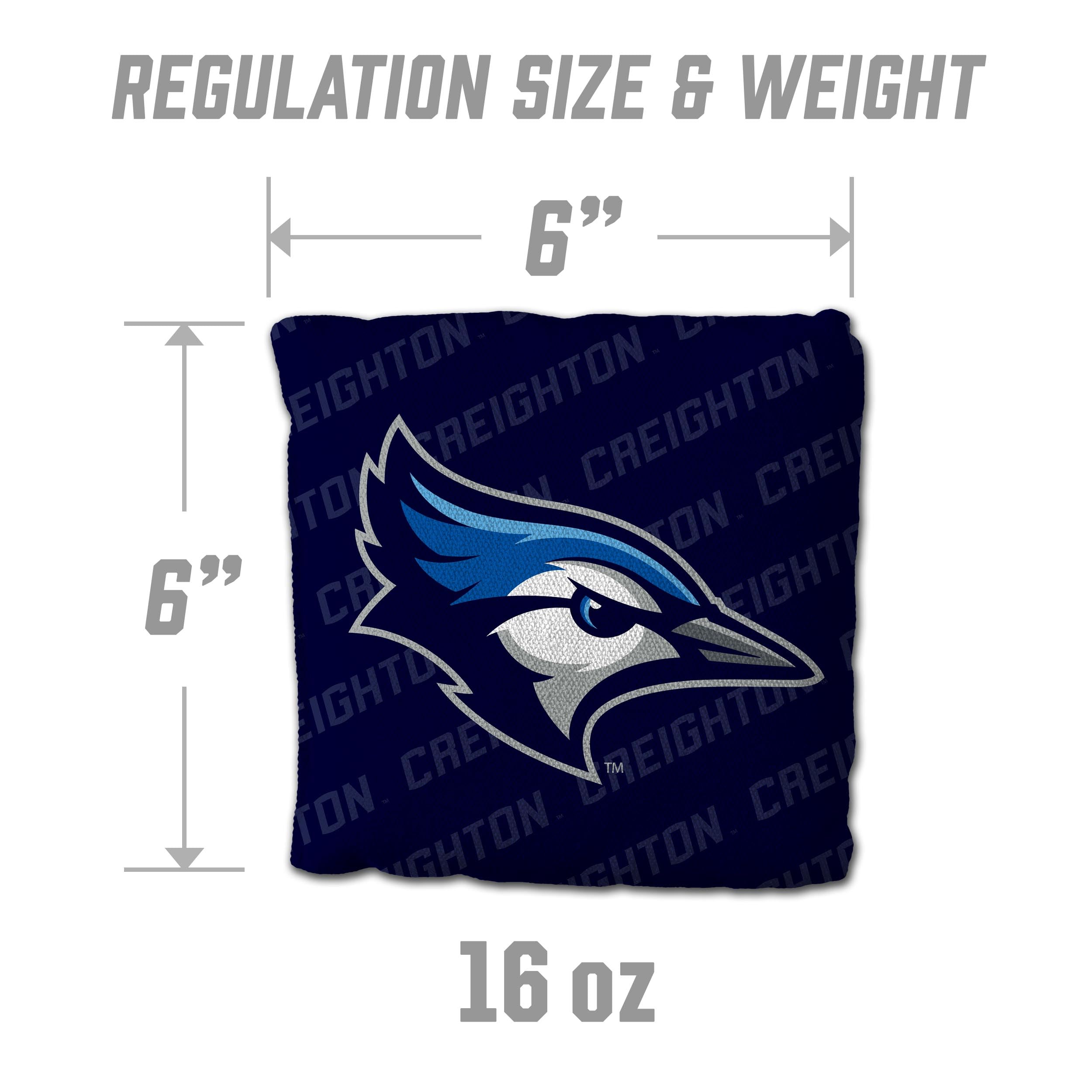 YouTheFan NCAA Creighton Bluejays Cornhole Bags - 4PK - Navy - Sports Collectibles, Sports Memorabilia, Sports Fan Shop, Sports Gifts