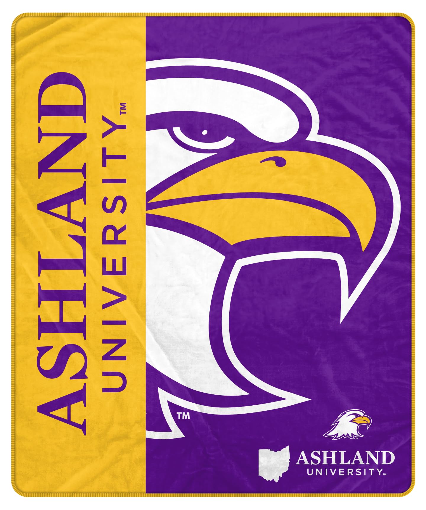 Proformance Home NCAA Ashland Eagles Endzone Ultra Soft Tailgate Throw - Sports Gifts, Sports Memorabilia, Sports Collectibles, Fan Shop