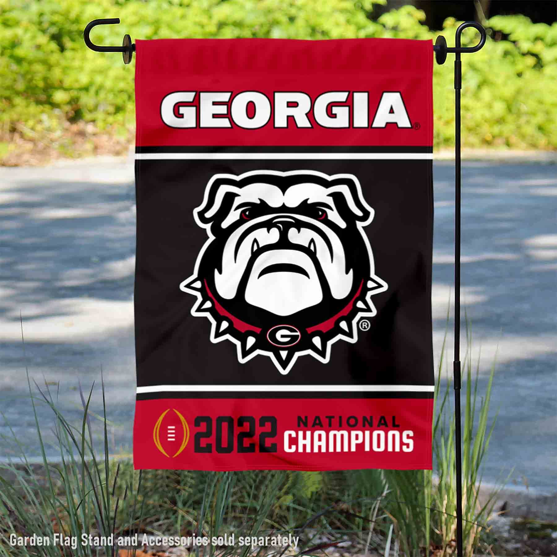 Georgia Bulldogs 2022 College Football National Champions Double Sided Garden Banner Flag - Sports Collectibles, Sports Memorabilia, Sports Fan Shop, Sports Gifts