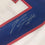 Framed Autographed/Signed Rodney Hampton 35x39 New York White Football Jersey PSA/DNA COA