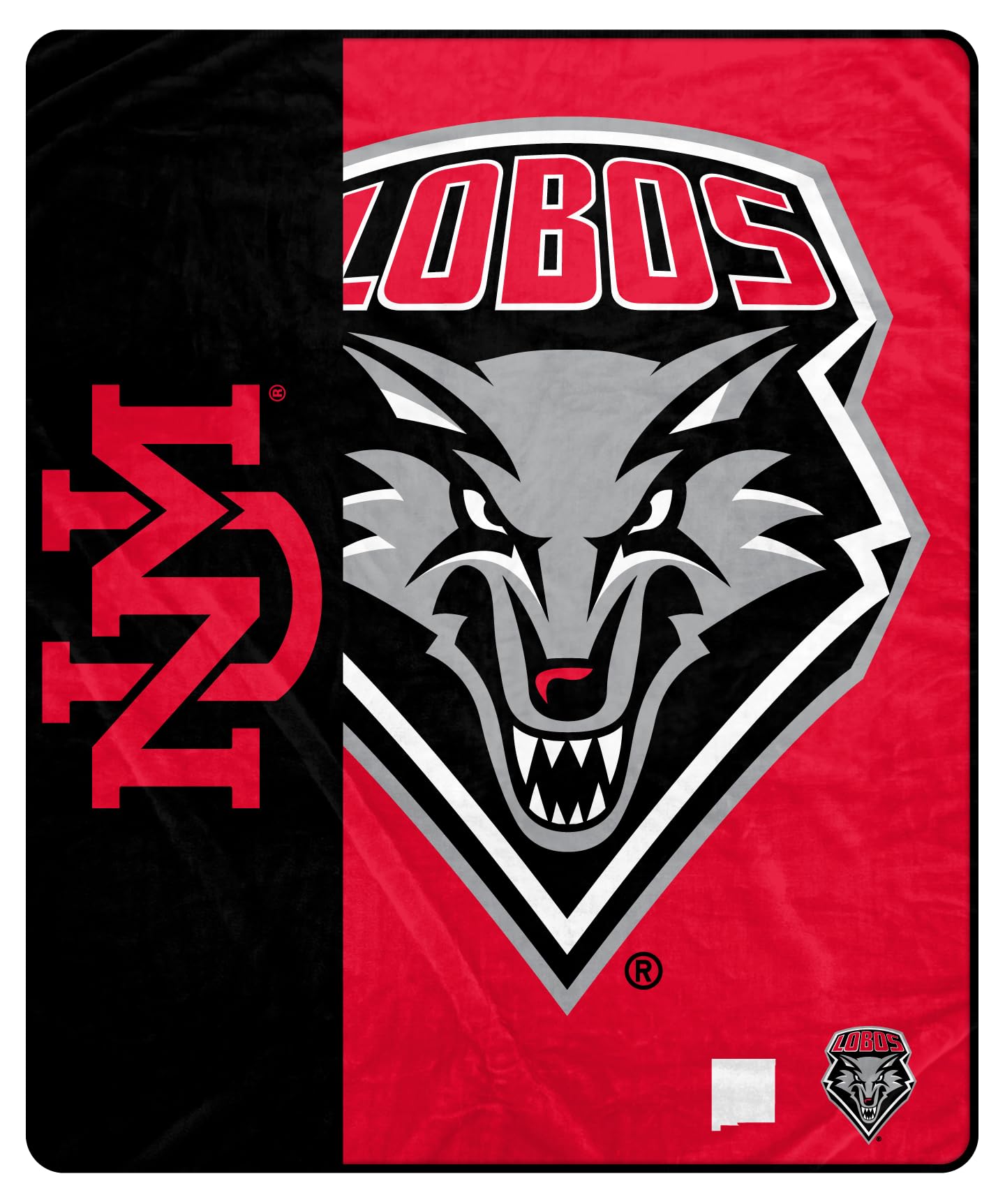 Proformance Home NCAA New Mexico Lobos Endzone Ultra Soft Tailgate Throw - Sports Gifts, Sports Memorabilia, Sports Collectibles, Fan Shop