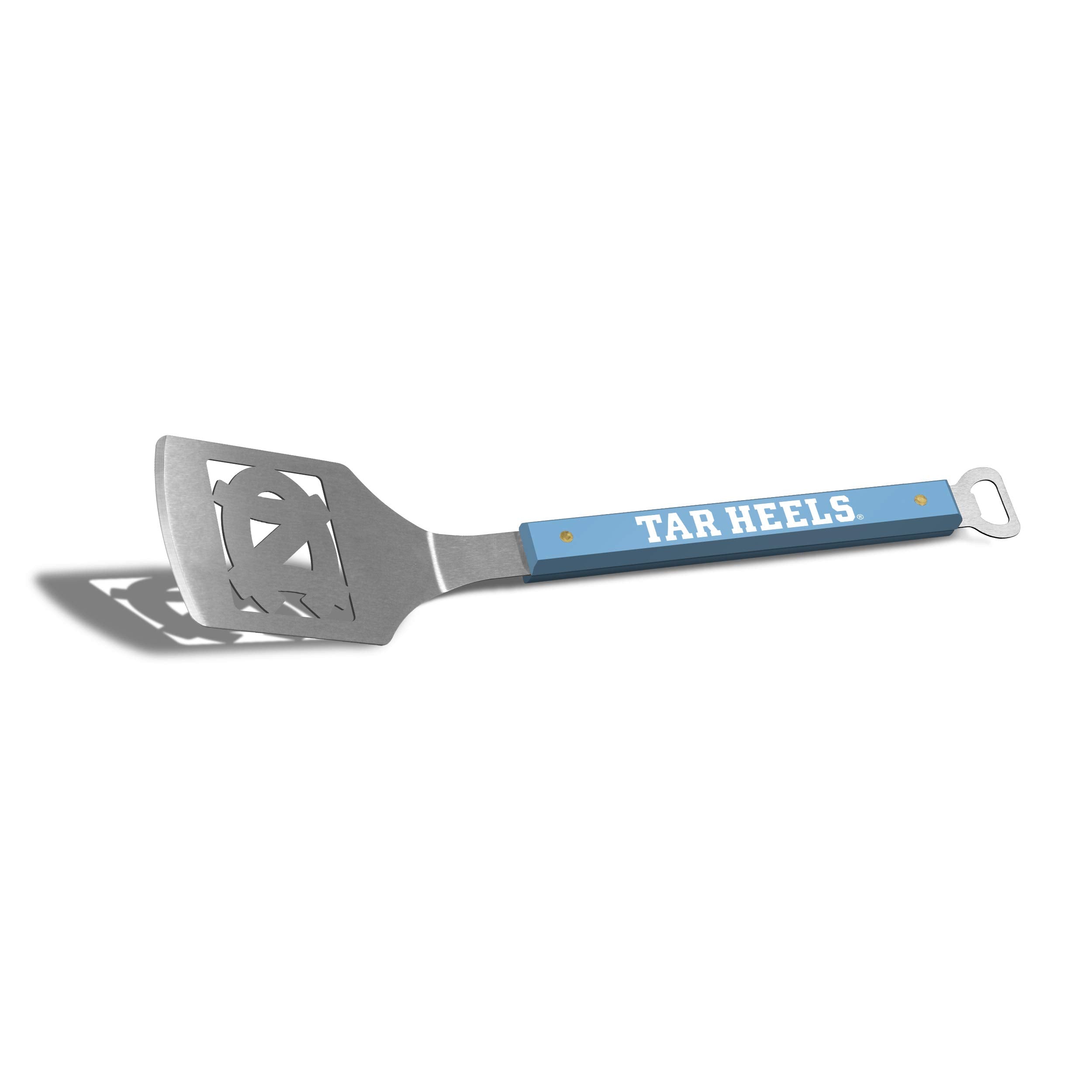 YouTheFan NCAA 18.5” Stainless Steel Team Spirit Series Sportula (Spatula) with Bottle Opener, North Carolina Tar Heels - Sports Collectibles, Sports Memorabilia, Sports Fan Shop, Sports Gifts
