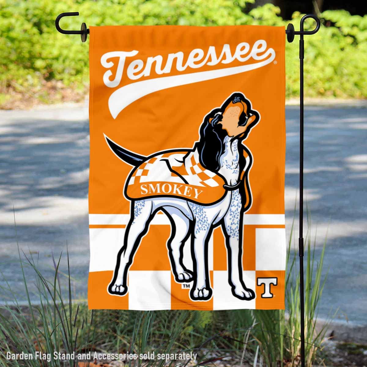 College Flags & Banners Co. Tennessee Volunteers Mascot Vols Smokey Double Sided Garden Yard Flag - Sports Collectibles, Sports Memorabilia, Sports Fan Shop, Sports Gifts