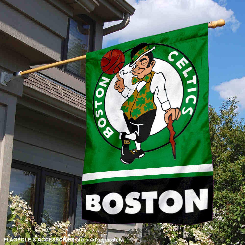 WinCraft Boston Celtics Two Ply and Double Sided House Flag - Sports Collectibles, Sports Memorabilia, Sports Fan Shop, Sports Gifts