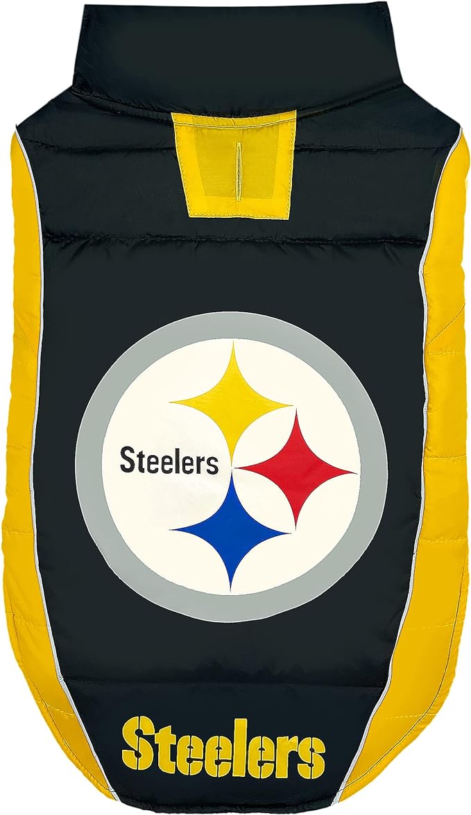 Pittsburgh Steelers Puffer Vest - by Pets First - Sports Collectibles, Sports Memorabilia, Sports Fan Shop, Sports Gifts