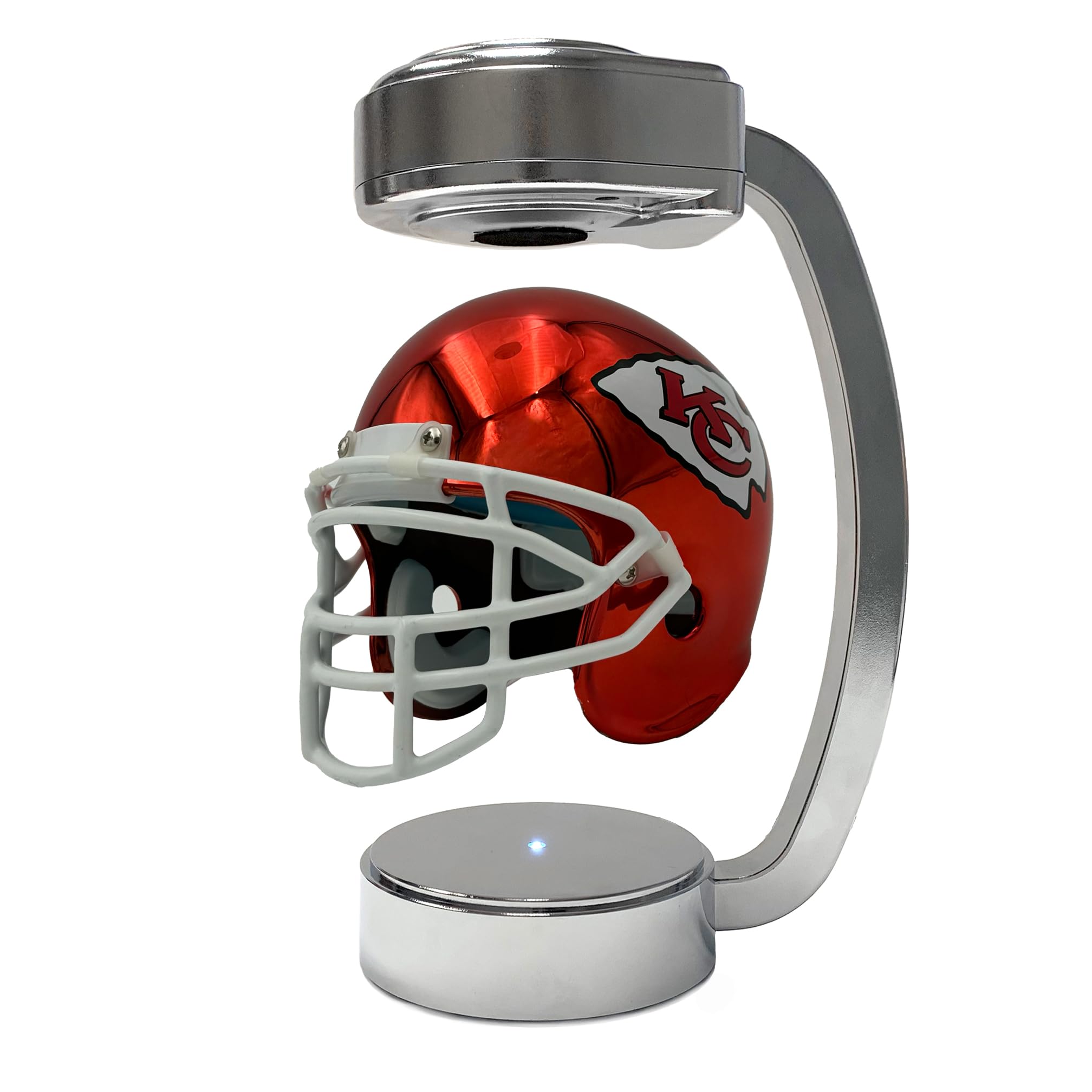 NFL Kansas City Chiefs Mini Metallic Hover Helmet - Sports Gifts, Sports Memorabilia, Sports Collectibles, Fan Shop