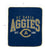 NCAA California, Davis, University of Vintage Arch Block Ultra Soft Blanket - Sports Gifts, Sports Memorabilia, Sports Collectibles, Fan Shop