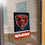 Chicago Bears Bear Head Banner Window Wall Hanging Flag with Suction Cup - Sports Collectibles, Sports Memorabilia, Sports Fan Shop, Sports Gifts