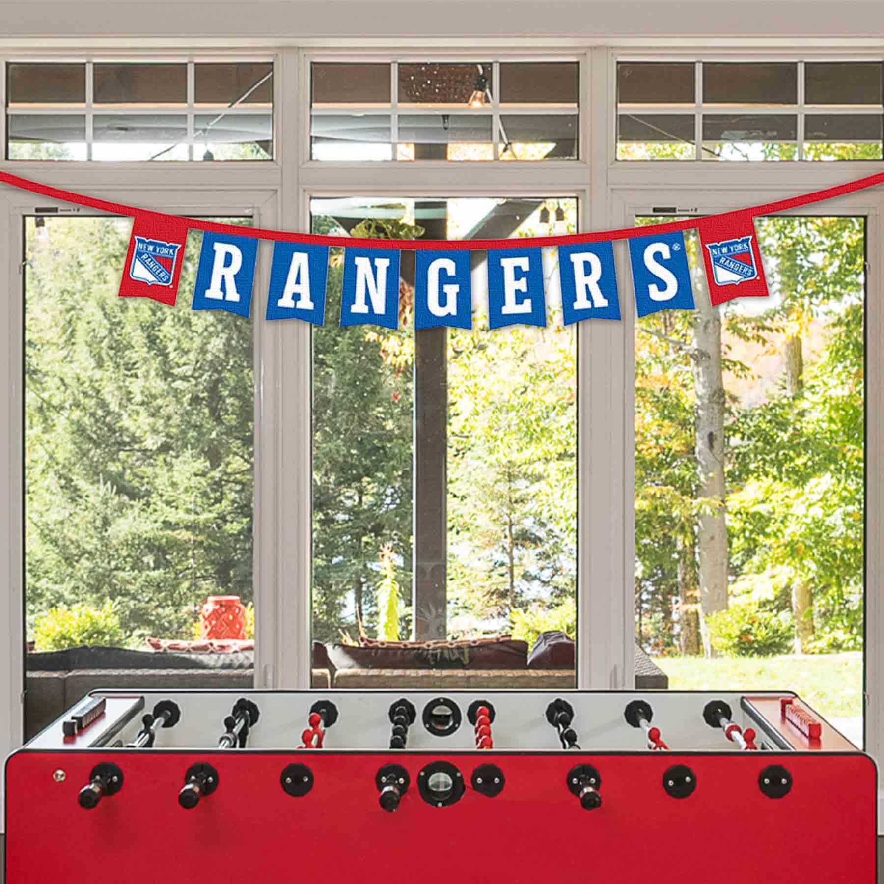 WinCraft New York Rangers Banner String Pennant Flags - Sports Collectibles, Sports Memorabilia, Sports Fan Shop, Sports Gifts