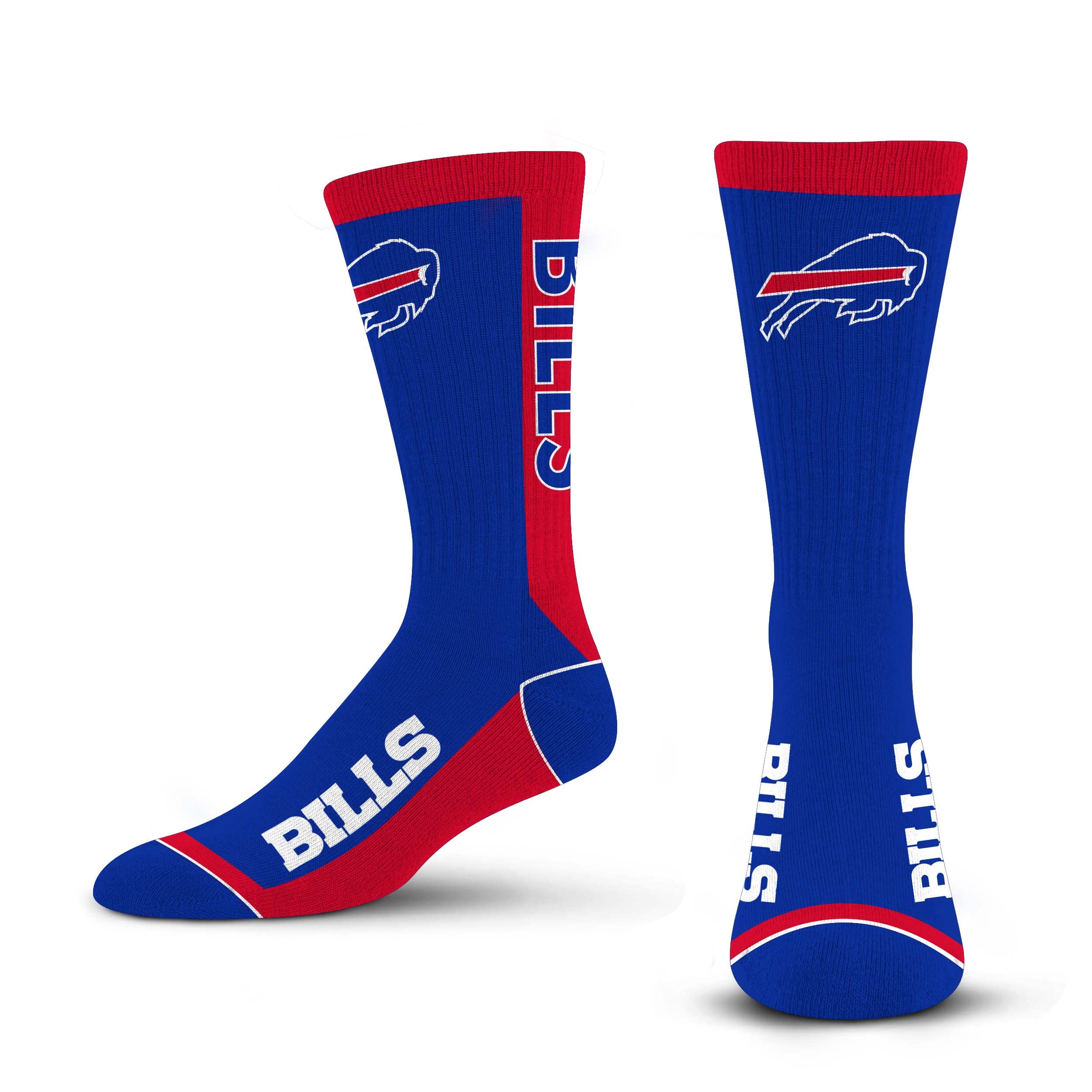 For Bare Feet NFL BUFFALO BILLS MVP Crew Sock Team Color Large - Sports Gifts, Sports Memorabilia, Sports Collectibles, Fan Shop