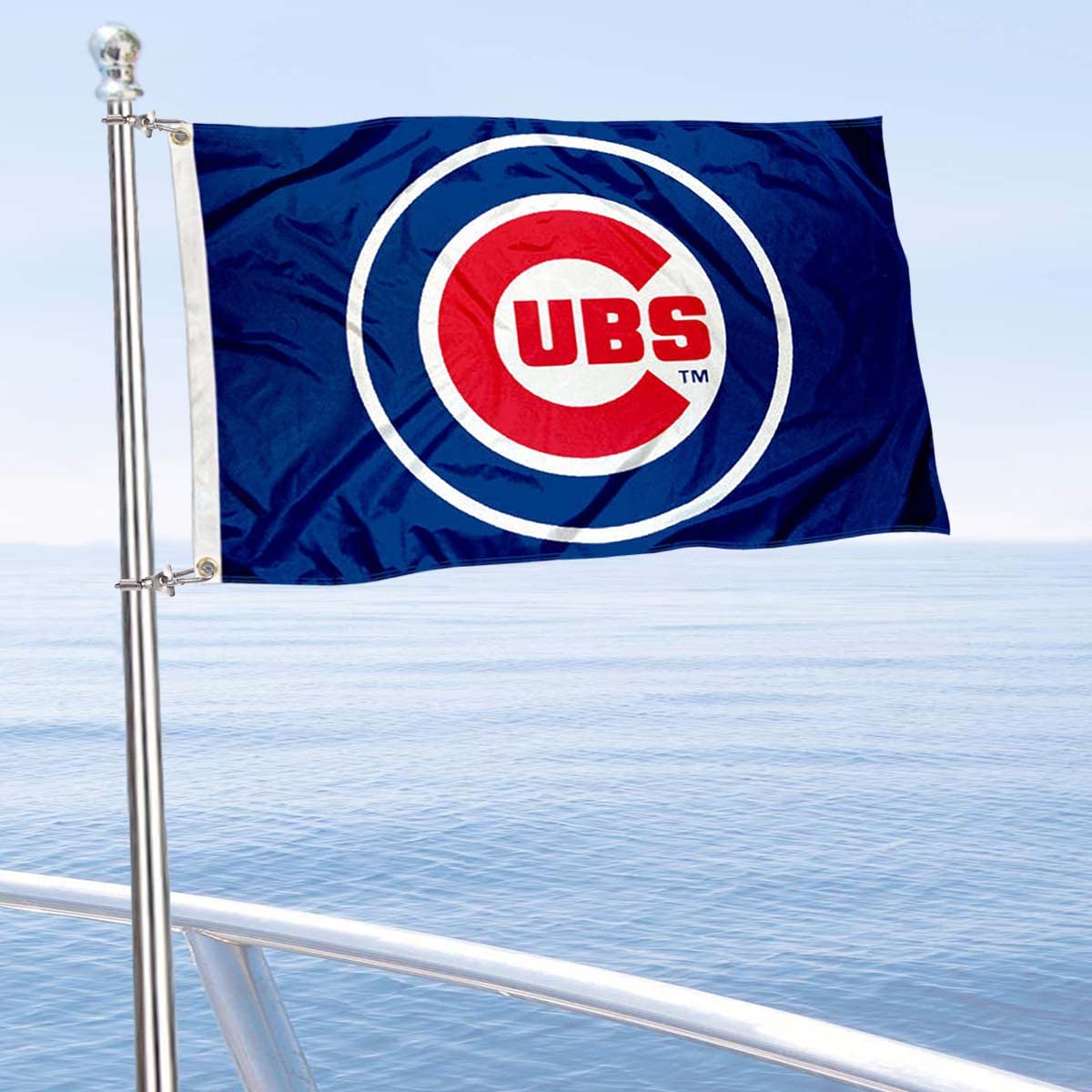 WinCraft Chicago Baseball Boat and Golf Cart Flag - Sports Collectibles, Sports Memorabilia, Sports Fan Shop, Sports Gifts