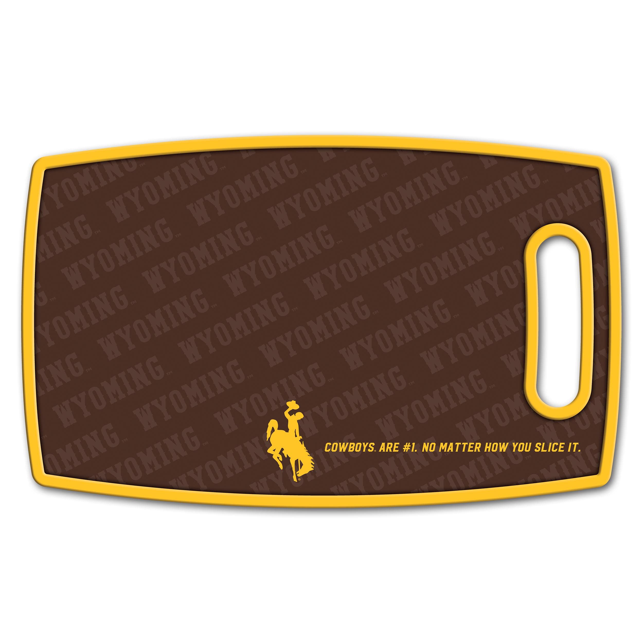 YouTheFan NCAA Wyoming Cowboys Logo Series Cutting Board - Sports Collectibles, Sports Memorabilia, Sports Fan Shop, Sports Gifts