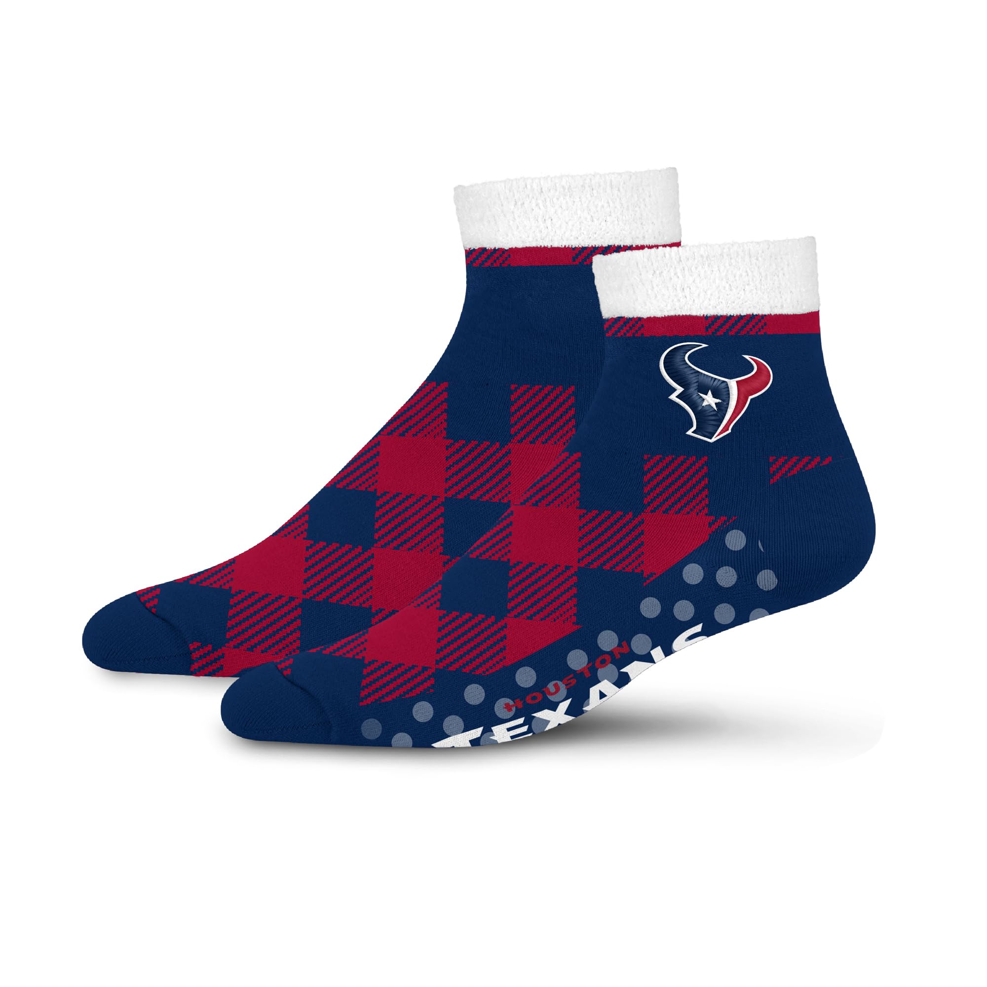 For Bare Feet NFL HOUSTON TEXANS Cozy Buff Plush Cabin Sock Team Color OSFM - Sports Gifts, Sports Memorabilia, Sports Collectibles, Fan Shop