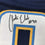 Framed Autographed/Signed Austin Ekeler 35x39 Los Angeles LA Dark Blue Football Jersey Beckett BAS COA