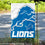 WinCraft Detroit Lions Large Logo Double Sided Garden Banner Flag - Sports Collectibles, Sports Memorabilia, Sports Fan Shop, Sports Gifts