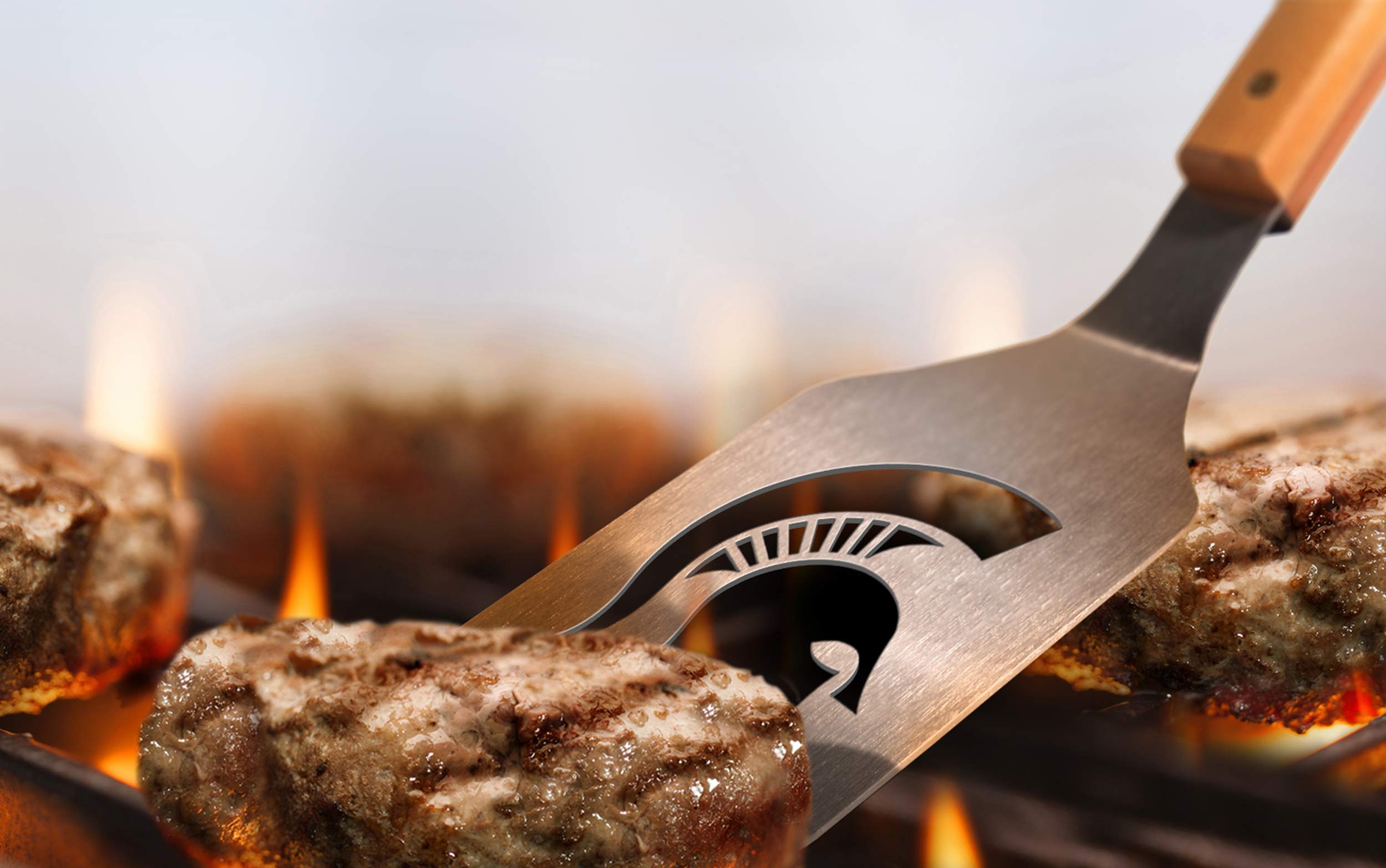 YouTheFan NCAA Michigan State Spartans Classic Series 3-Piece BBQ Set - Sports Collectibles, Sports Memorabilia, Sports Fan Shop, Sports Gifts