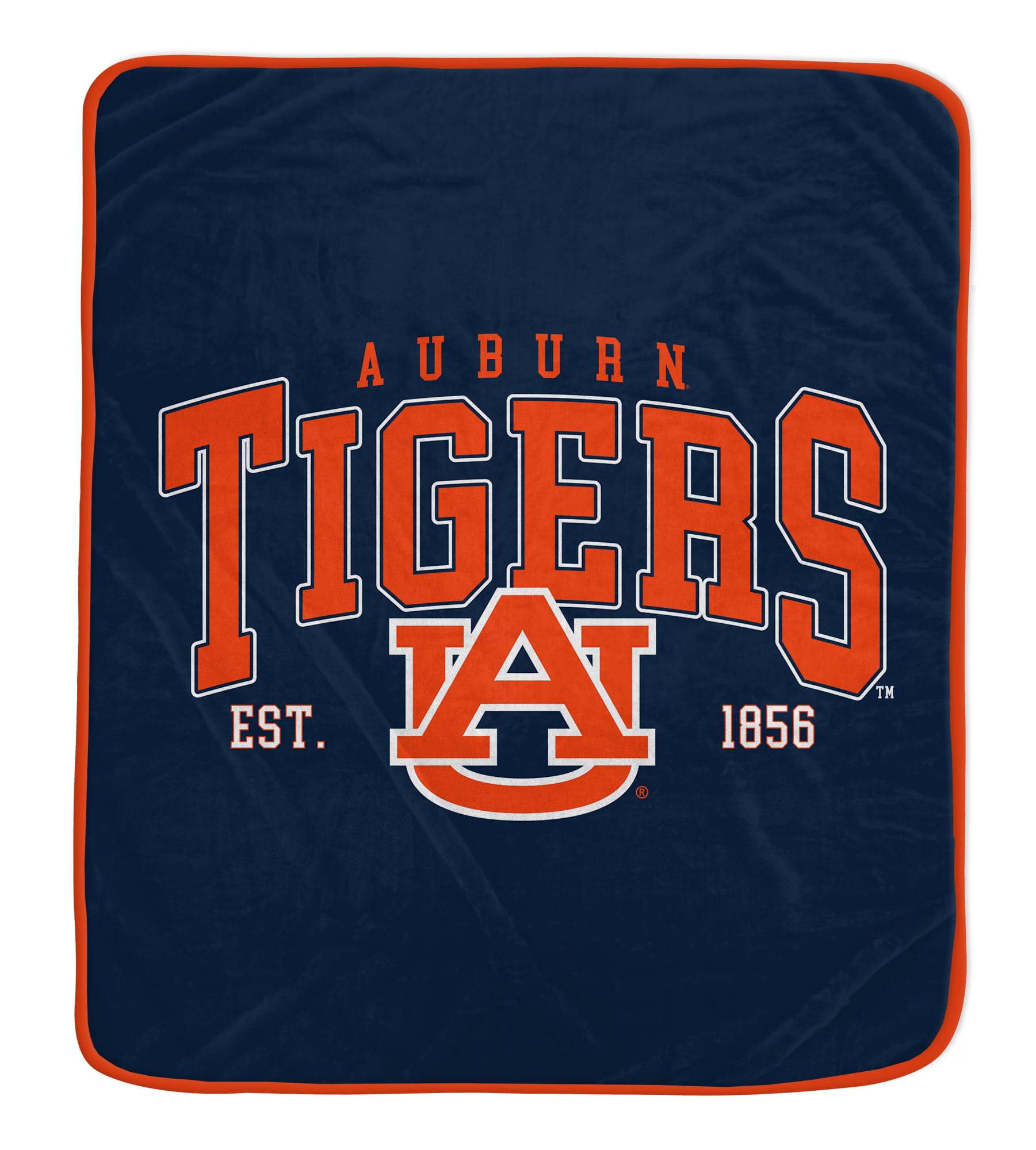 NCAA Auburn Tigers Vintage Arch Block Ultra Soft Blanket - Sports Gifts, Sports Memorabilia, Sports Collectibles, Fan Shop