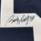 Framed Autographed/Signed Rudy Ruettiger 35x39 Notre Dame Blue Stat College Football Jersey JSA COA
